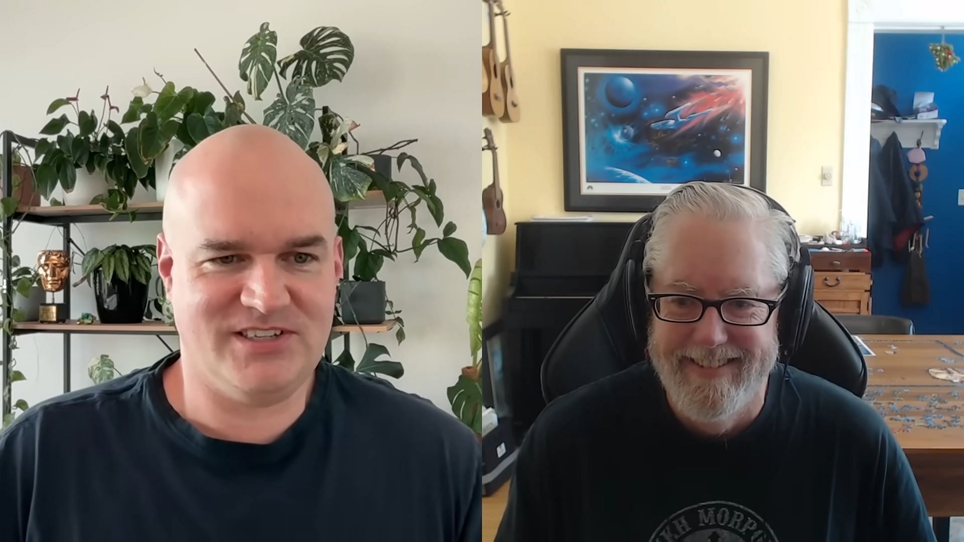 Chris and David during the interview (Image via YouTube/ChrisWilsonVideos)